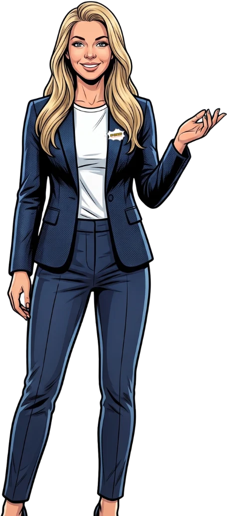 Elav, presentadora de De-Trabajo Cómics